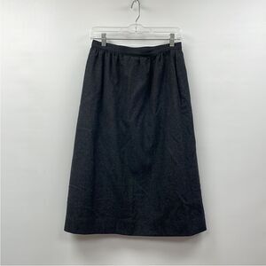 Vintage Pendleton 1950s 100% Virgin Wool A-Line Midi Skirt Academia Grey Size 2